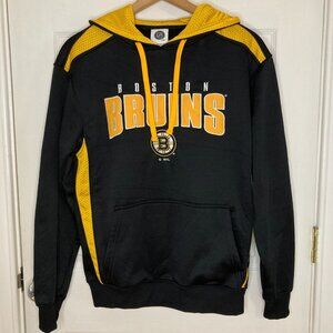 Boston Bruins NHL Hockey Old School Classic Black and Gold Hoodie Size Medium